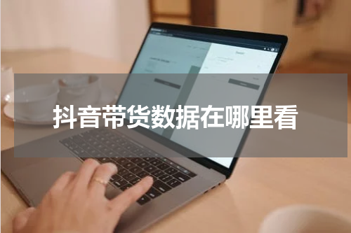 抖音带货数据在哪里看