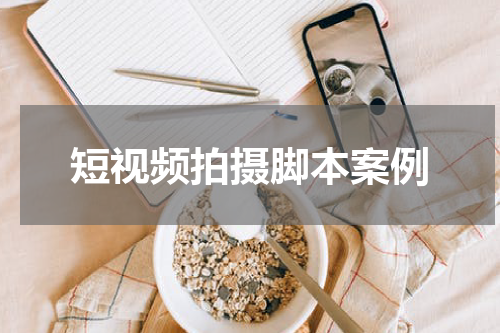 短视频拍摄脚本案例
