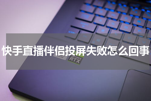 快手直播伴侣投屏失败怎么回事