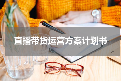 直播带货运营方案计划书
