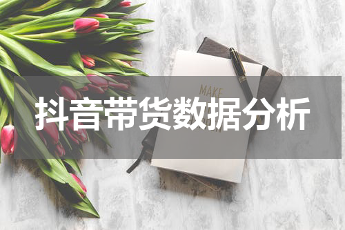 抖音带货数据分析