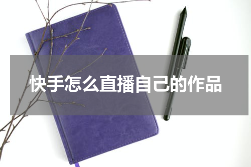 快手怎么直播自己的作品