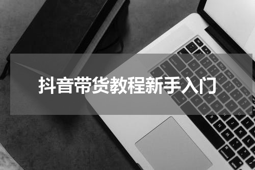 抖音带货教程新手入门