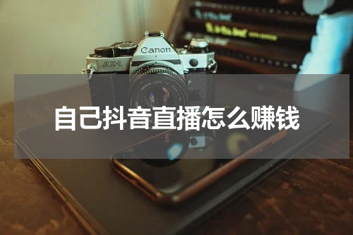 自己抖音直播怎么赚钱