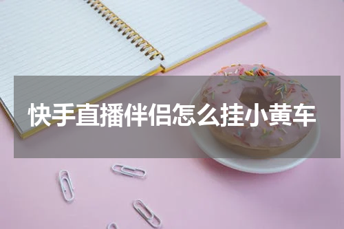 快手直播伴侣怎么挂小黄车