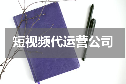 短视频代运营公司