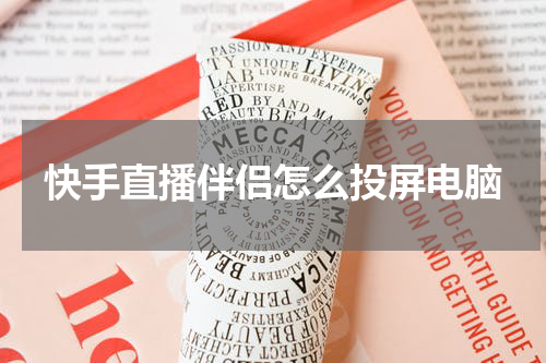 快手直播伴侣怎么投屏电脑