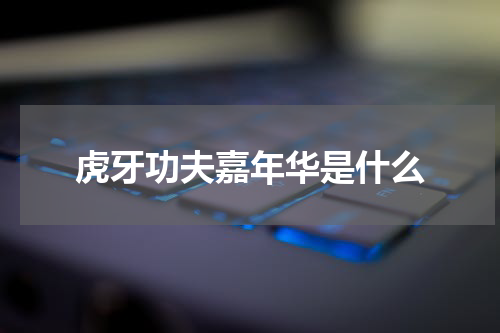 虎牙功夫嘉年华是什么