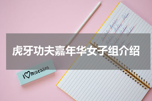 虎牙功夫嘉年华女子组介绍