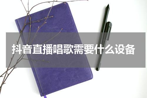 抖音直播唱歌需要什么设备