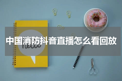 中国消防抖音直播怎么看回放
