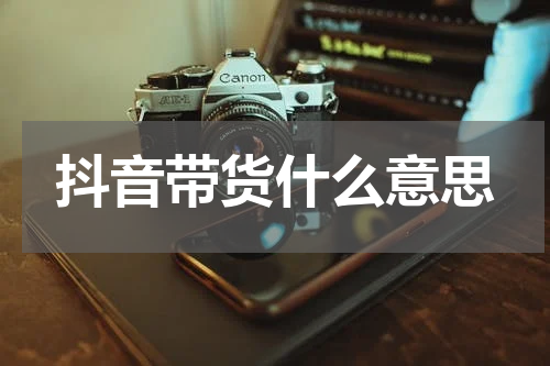 抖音带货什么意思