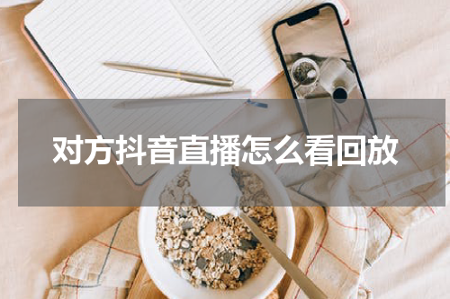 对方抖音直播怎么看回放