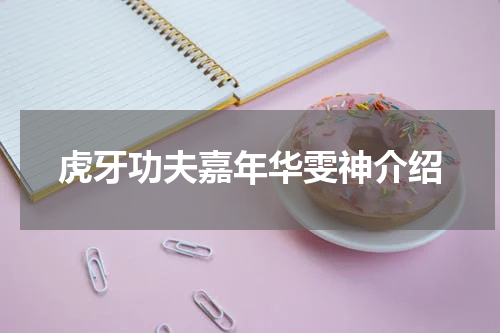 虎牙功夫嘉年华雯神介绍