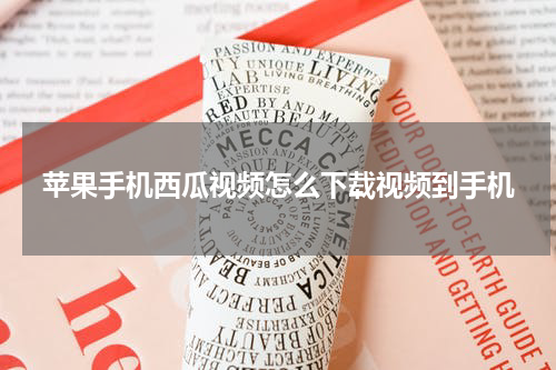 苹果手机西瓜视频怎么下载视频到手机