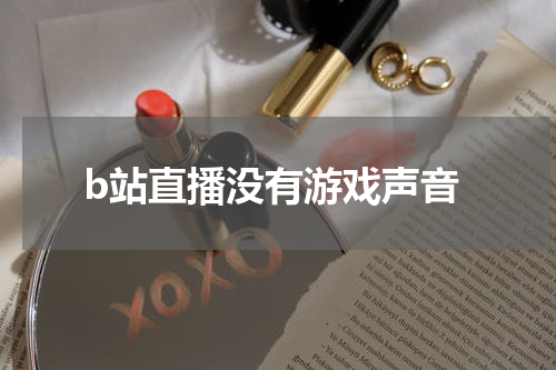 b站直播没有游戏声音