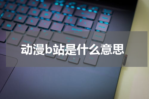 动漫b站是什么意思