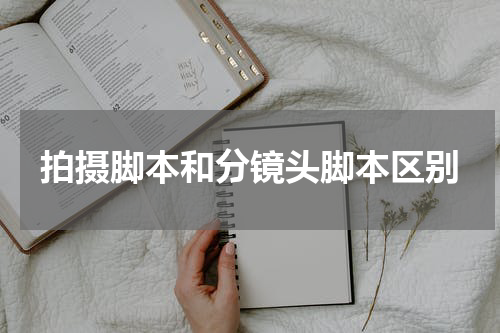 拍摄脚本和分镜头脚本区别