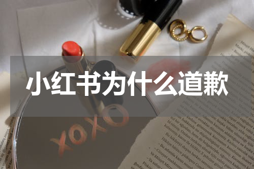 小红书为什么道歉