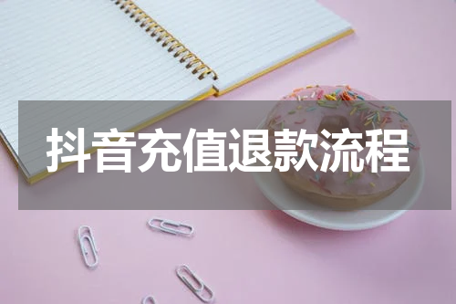 抖音充值退款流程