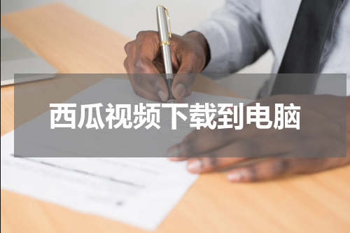 西瓜视频下载到电脑