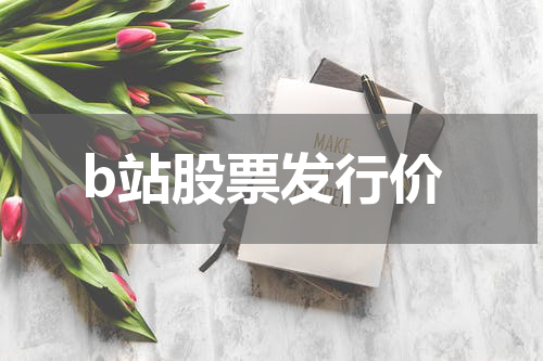 b站股票发行价