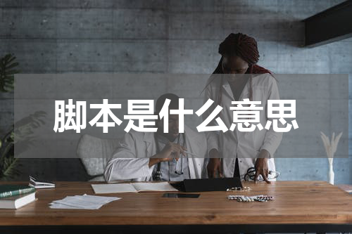 脚本是什么意思