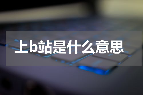 上b站是什么意思