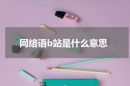 网络语b站是什么意思