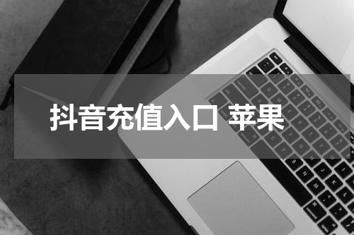 抖音充值入口 苹果