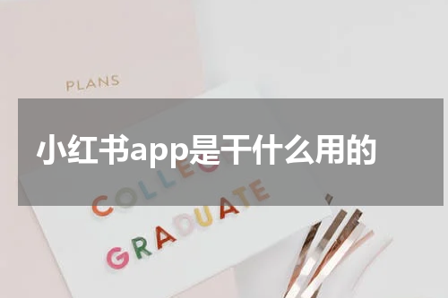 小红书app是干什么用的