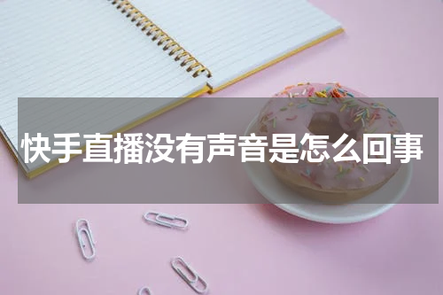 快手直播没有声音是怎么回事