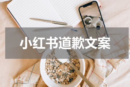 小红书道歉文案