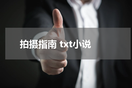 拍摄指南 txt小说