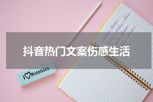 抖音热门文案伤感生活