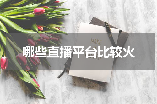 哪些直播平台比较火