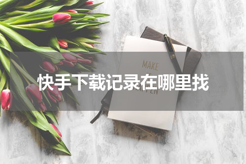 快手下载记录在哪里找
