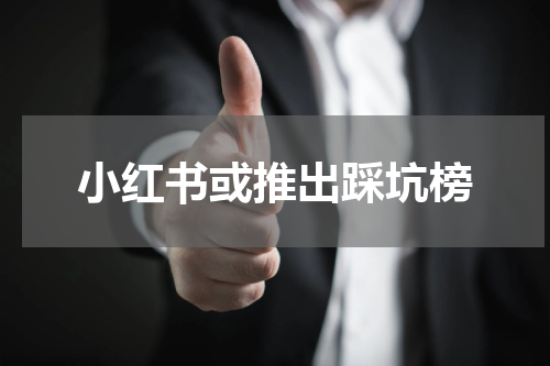 小红书或推出踩坑榜