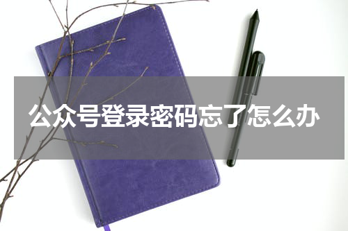 公众号登录密码忘了怎么办
