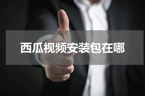 西瓜视频安装包在哪