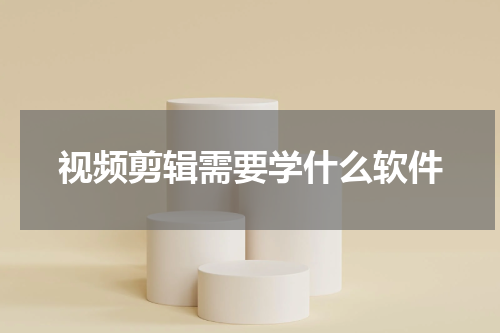 视频剪辑需要学什么软件