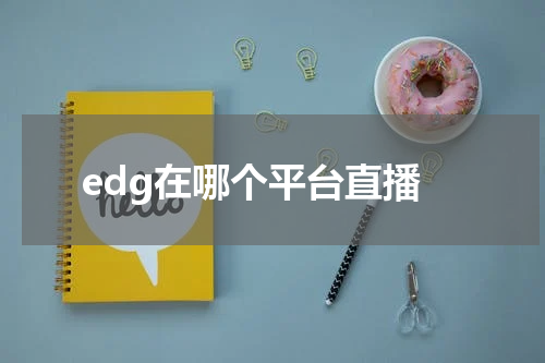 edg在哪个平台直播