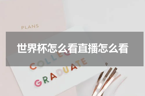 世界杯怎么看直播怎么看