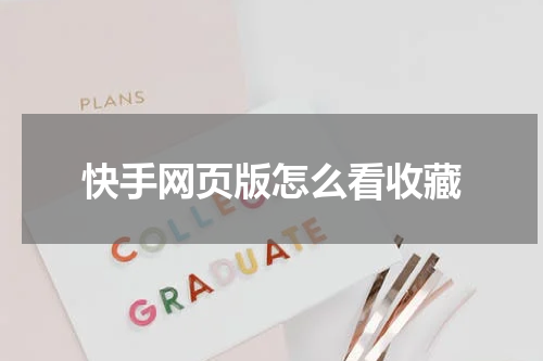 快手网页版怎么看收藏