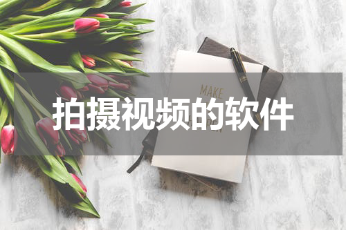 拍摄视频的软件