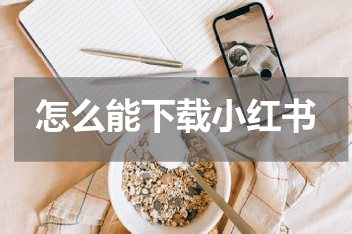 怎么能下载小红书