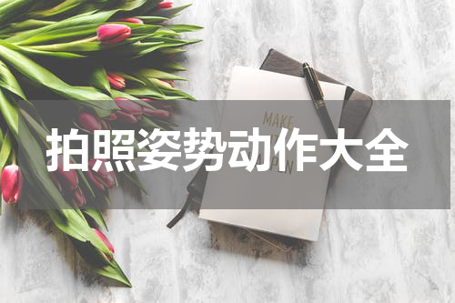 拍照姿势动作大全