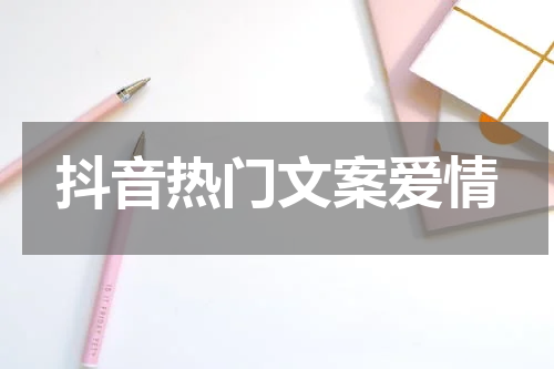 抖音热门文案爱情