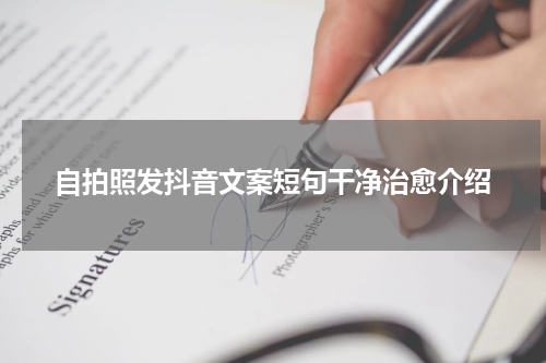 自拍照发抖音文案短句干净治愈介绍