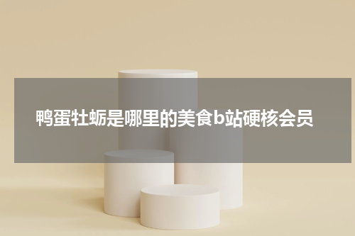 鸭蛋牡蛎是哪里的美食b站硬核会员